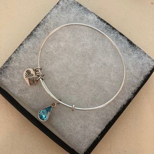 ALEX AND ANI MARCH BIRTHSTONE CHARM BRACELET